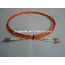 China supply Duplex multimode 62.5/125 mm LC UPC Fiber optic Jumper/patch cord